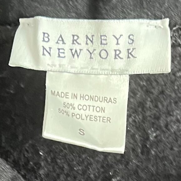 Authentic Barney's New York Black Hoodie Hooded Sweatshirt Size Small - Picture 10 of 10